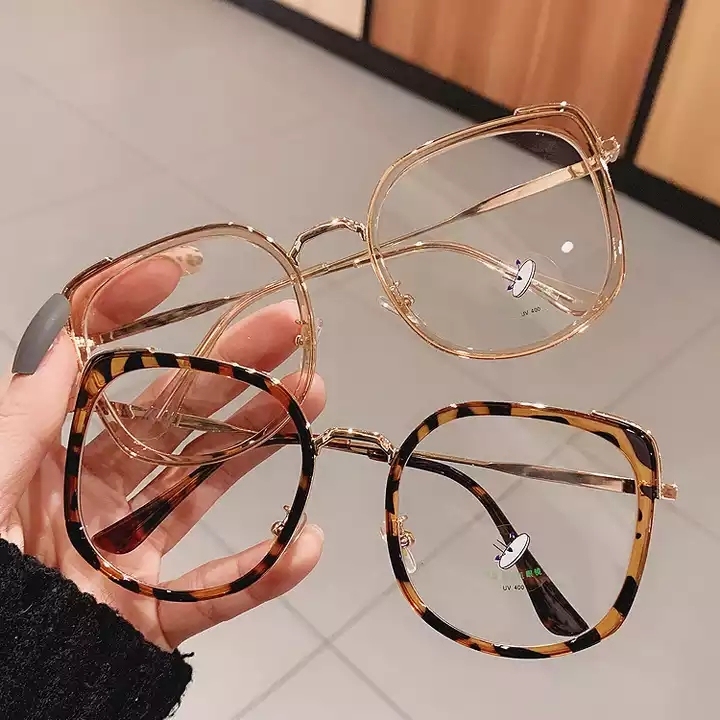 Wholesale Custom logo Spectacles Frames Beautiful Frame Eyewear Women Optical Eyeglasses square Anti Blue Light Blocking Glasses