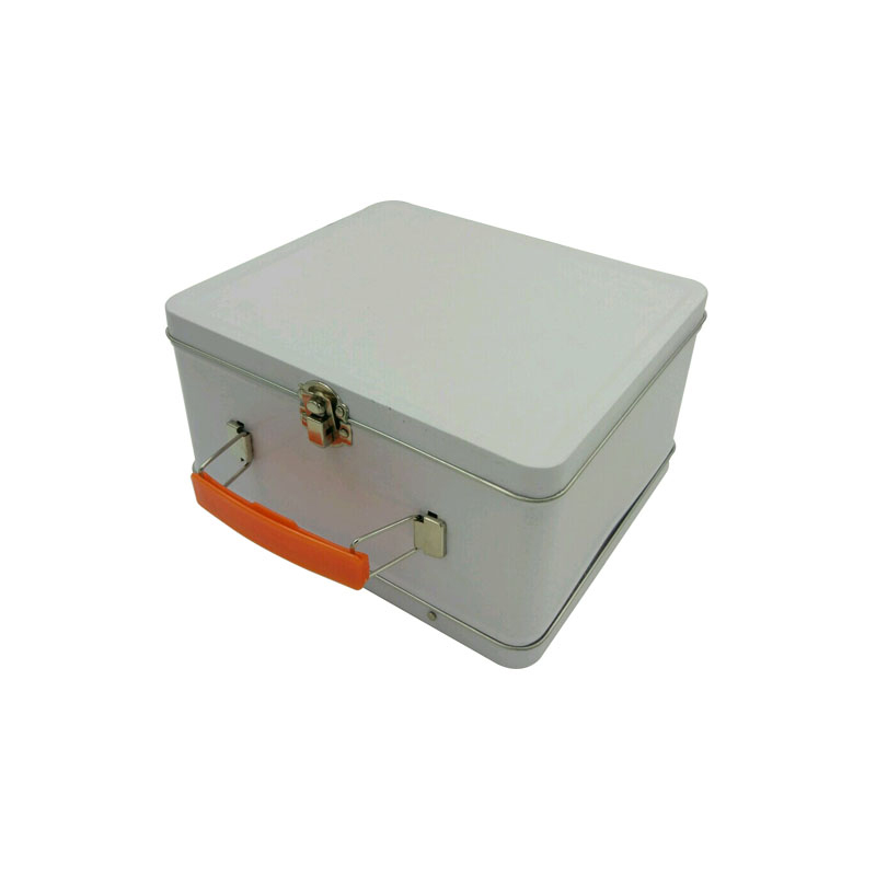 high quality tin lunch box blank ,breakfast metal iron box lunch can ,rectangle tin box hinge with handle