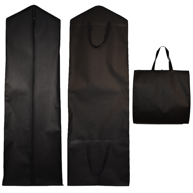 Garment Suit Bag Customized Printed Non-woven Extra Long Bridal Wedding Dress Cover Garment Bag Women's Evening Gowns Dust Bags