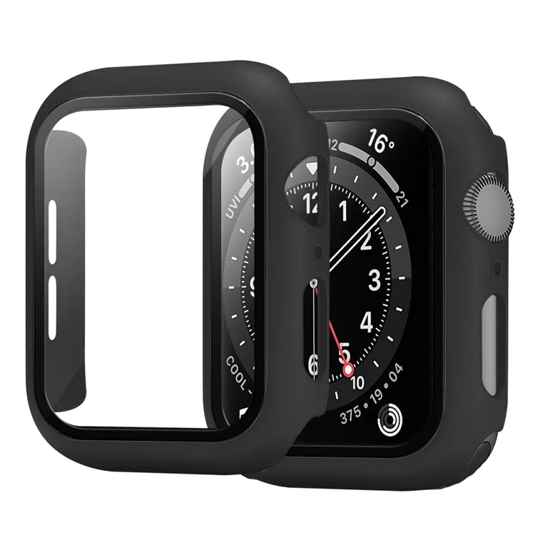 Coolyep Anti-Scratch Watch 7 Case With Screen Protector 42MM 44MM Hard PC Cover Case for Apple iWatch Case