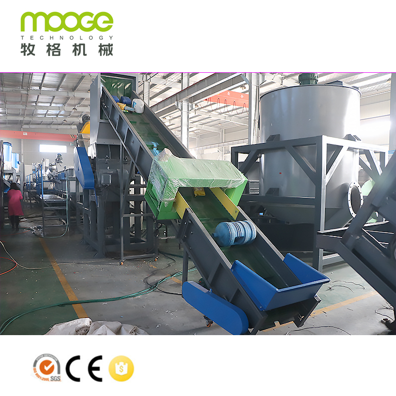 Линия переработки пластиковых лотков HDPE