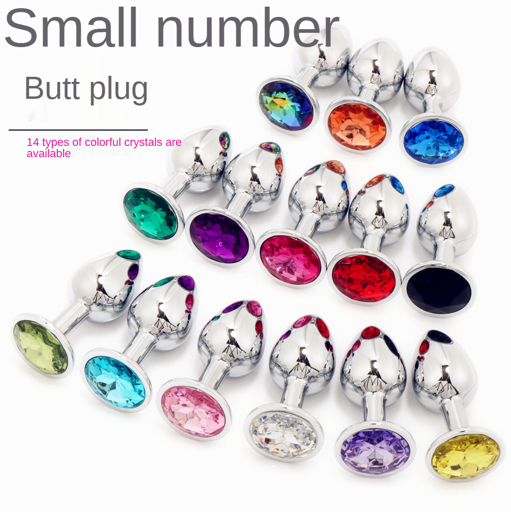 Colors Jewelry Anal Butt Plug Dildo Women Sex Toys Expand Metal Anal Plug Ass Toy For Couples