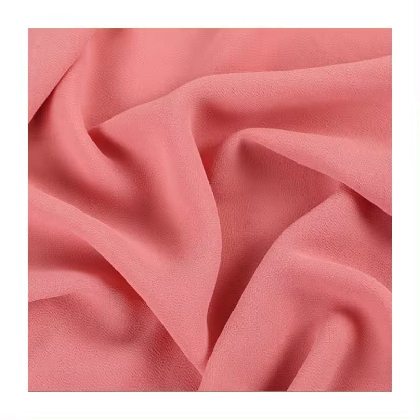 75D Pearl Point Chiffon Woven Dyed Custom Printed Color Pattern Soft Cool Dress Fabrics with Feature for Textiles