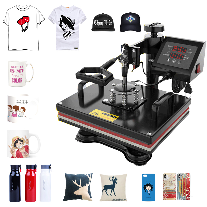 8 in 1 Heat Press Machine Combo Heat Transfer Printing Machine CE Approved for T-shirt,Mugs