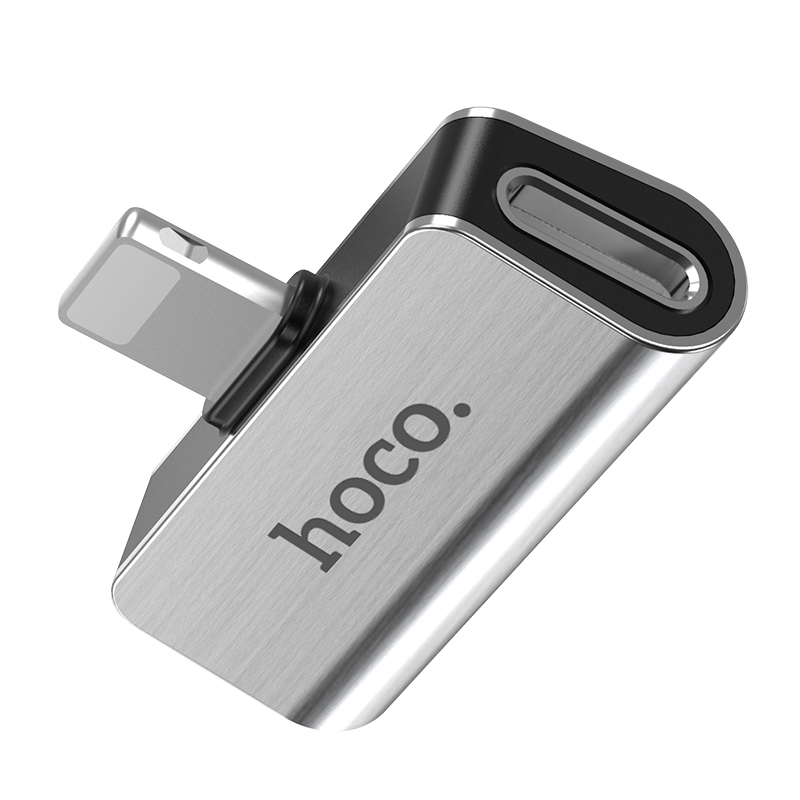 Цифровой аудио конвертер Hoco LS24 Dual Lightning для Apple