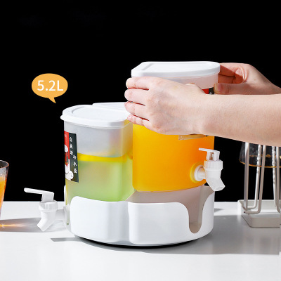 Modern Style Juice Wine Tap Gallon Home Brew Hotel Party Vessels Drink Plastic Tropical Punch Pot Barrel Beverage Dispenser Set