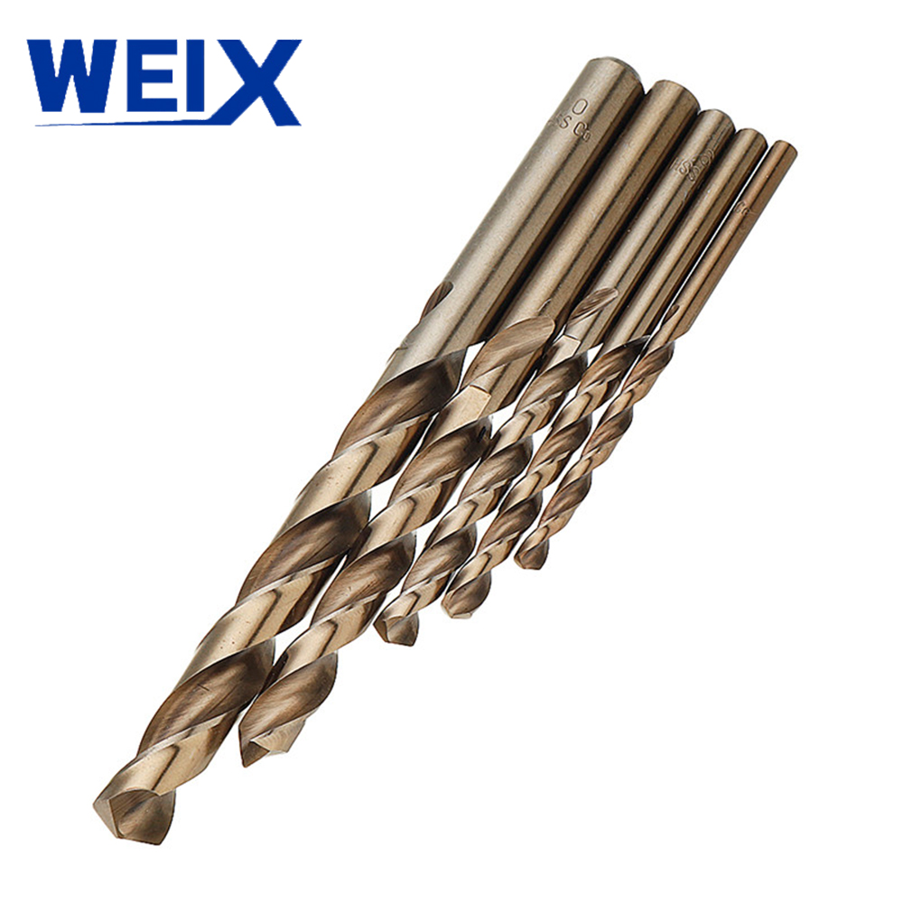 Weix Manufactureing Din338 стандартные 4341 высокоскоростные стальные кобальтовые сверла для твердого металла