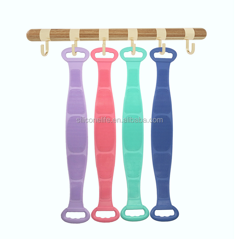 New Arrived Durable Non-toxic Wear-resistant Unisex Bath Towel Silicone Bath Towel Muddy Sponge Scrubber