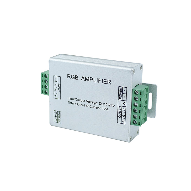 ШИМ-контроль DC12V 24V 12A 4A * 3CH Алюминиевый Корпус RGB светодиодный Усилитель для светодиодной ленты RGB