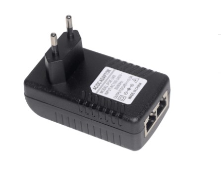 Security CCTV Camera Power Over Ethernet Supply Adapter Passive Poe Injector Power 48V 0.5A 10/100mbps 802.3af