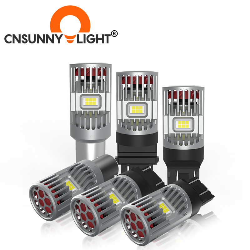 2021 Новый 1157 Светодиодная атмосферная поворотники огни LED 7443 12v 4800LM T20 Авто лампочки Canbus LED фонарь освещения номерного знака автомобильной лампы