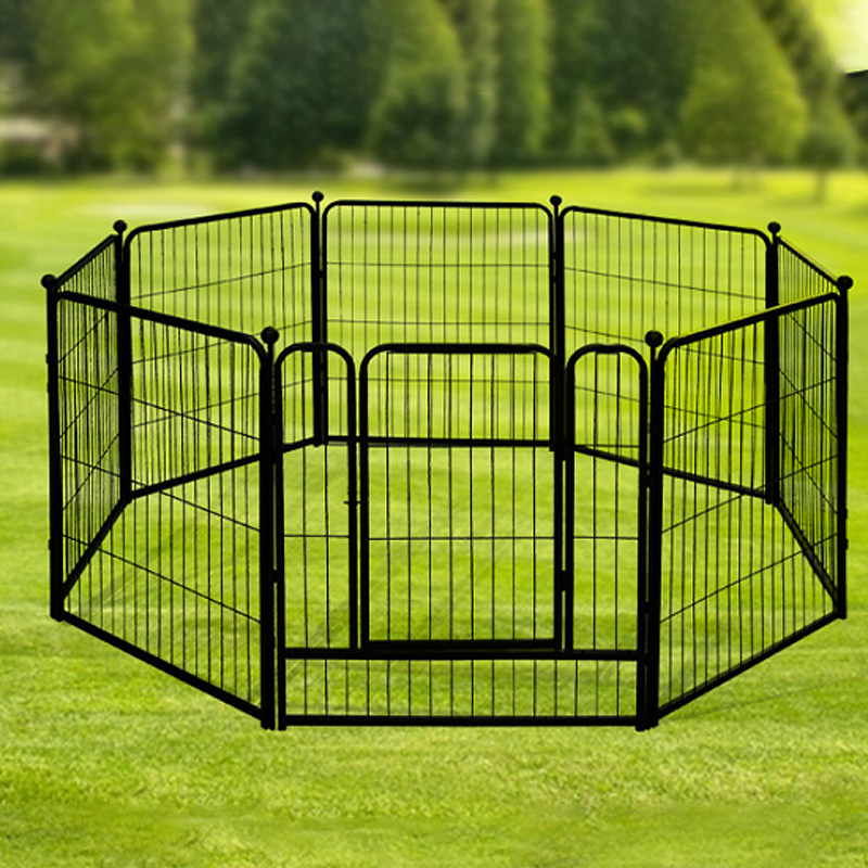 Wholesale 24 Inch Heavy Duty 8 Panels Foldable Pet Dog Playpen with Door