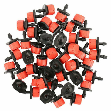 Button Dripper Little Red Riding Hood Adjustable Flow 8-Hole Dripper DIY Gardening Irrigation Drip Irrigation