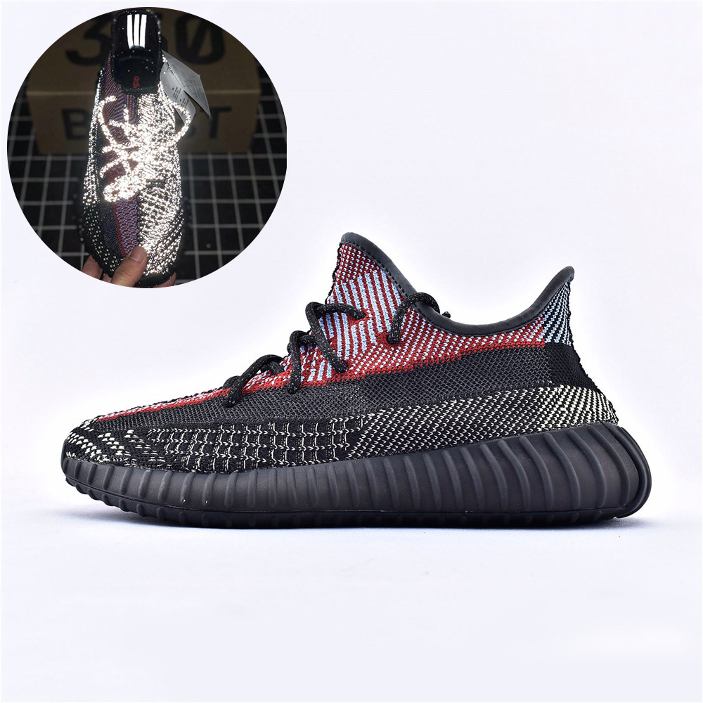 Оригинальный сечением для кроссовок Yeezy 350 V2 бег обувь; Повседневная спортивная обувь; Кроссовки для бега, обувь оригинальный логотип коробки размер (США): 4-1