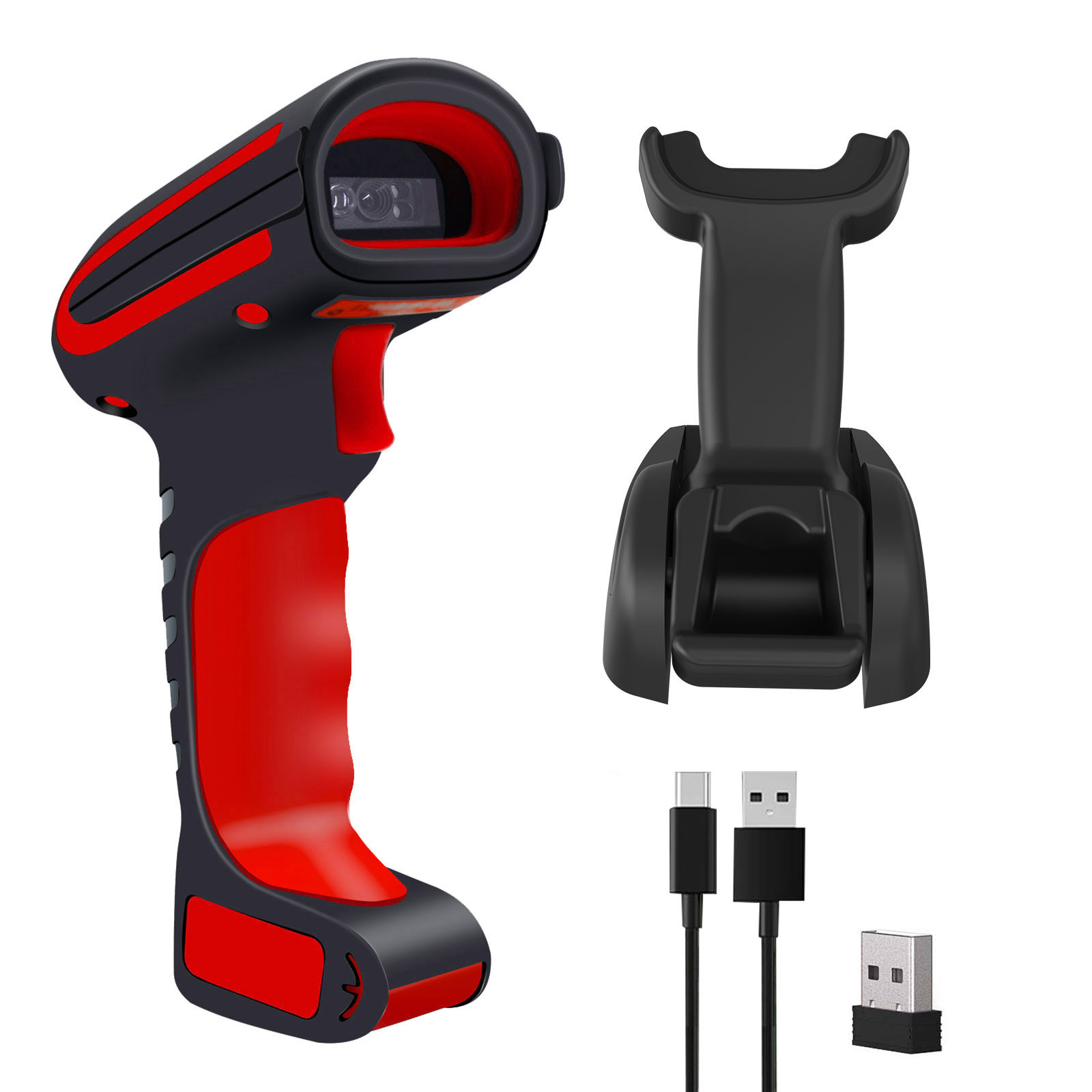 1D 2D QR портативный беспроводной BT 2,4 ГГц и USB2.0 проводной 3 в 1 водонепроницаемый промышленный класс 3D сканер штрих-кодов для Windows,