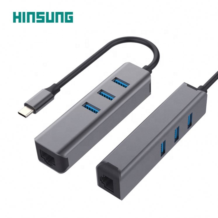 4 в 1 многофункциональная USB C концентратор 3 0 для портативных ПК компьютер аксессуары адаптер USB-C для RJ45 USB 3,0 Hub адаптер зарядного устройства