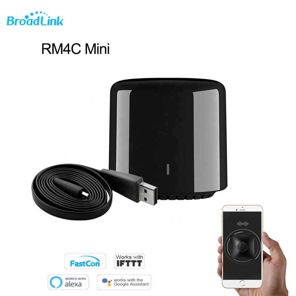 BroadLink RM Mini 4 Smart WiFi ИК портативный пульт дистанционного управления универсальное автомобильное зарядное устройство с дома Wi-Fi пульт дистанционного управления