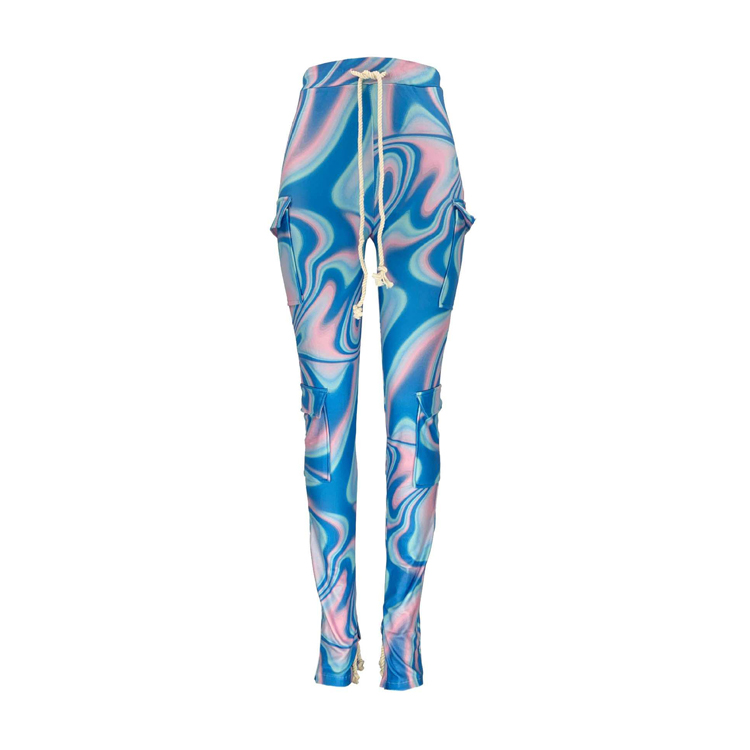 2020 fashionable and casual Double-faced printed multi-pocket superbomb overalls