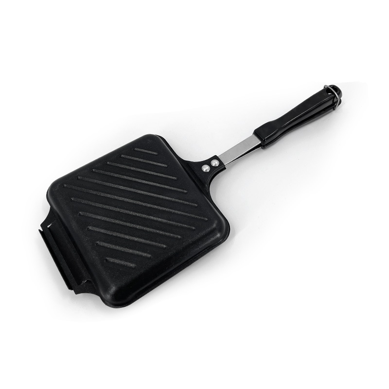 Iron Universal Removable Sandwich Pan High Temperature Non-Stick Coating Double-Sided Sandwich Mold Frying Pan