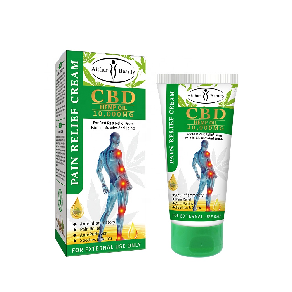 Крем для снятия боли в мышцах и суставах Aichun Beauty Cbd конопляное масло