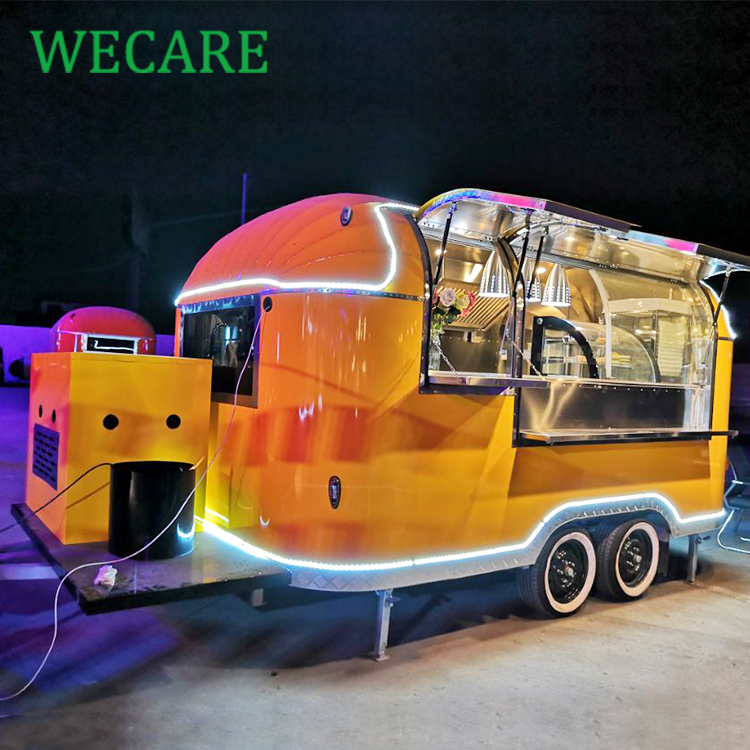 WECARE CE одобренный трейлер еды мобильный грузовик еды для пиццы кофе