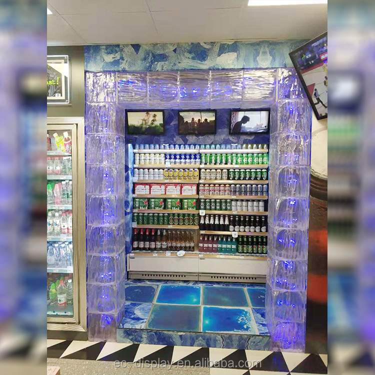 Кристаллическое украшение из смолы в виде кубика льда для Витрины Магазина