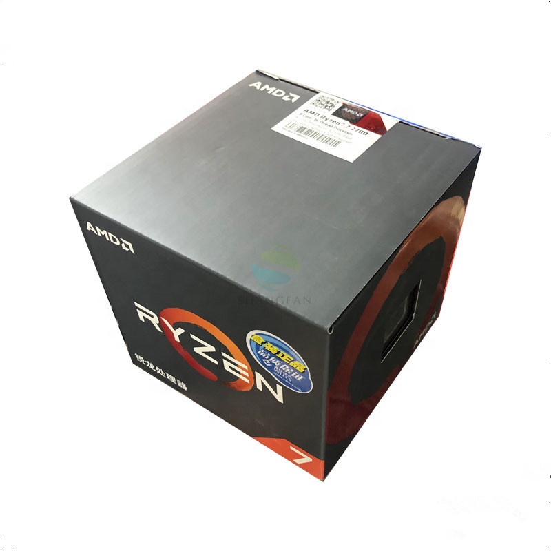 Новый R7 2700 3,2 ГГц Восьмиядерный sinteen плотность ткани-16M 65 Вт Процессор Количество ядер процессора YD2700BBM88AF гнездо AM4 с вентилятором