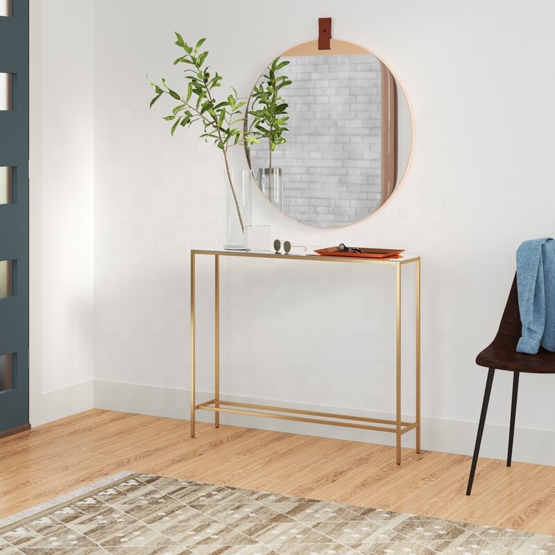 luxury marble hallway decorative living room console table mirrored console furniture