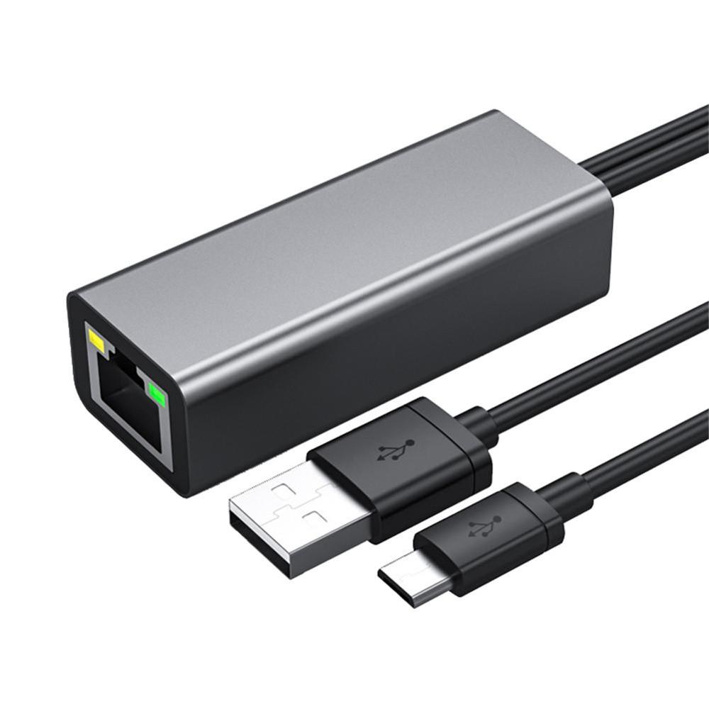 Fire TV Stick HD 480 Мбит/с Micro USB2.0 к RJ45 Ethernet адаптер 10/100 Мбит/с ethernet адаптер для пожарной палочки