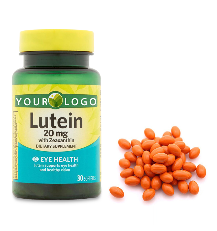 Заводская цена одежда высшего качества lutein softgel мягкая капсула для здоровья глаз