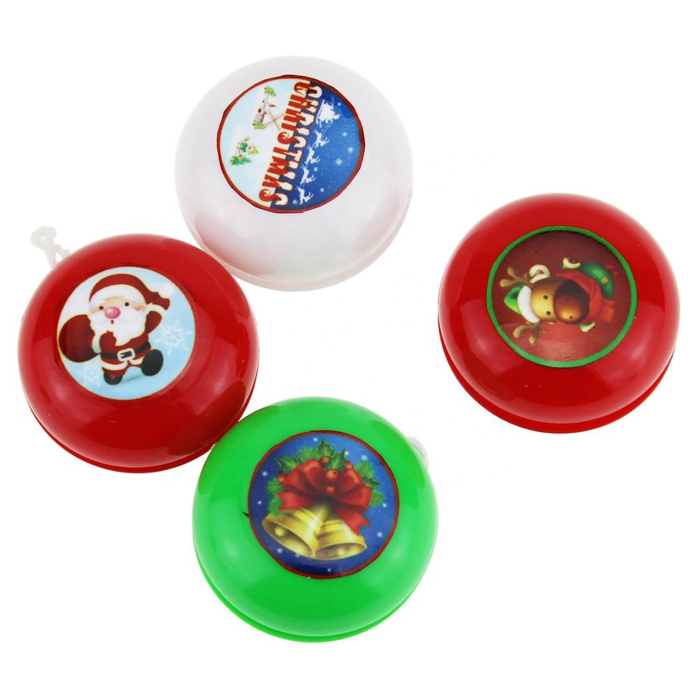 2021Promotion Christmas Decorations Gifts Toy Small Plastic Education Kids Yo Yo With EN71