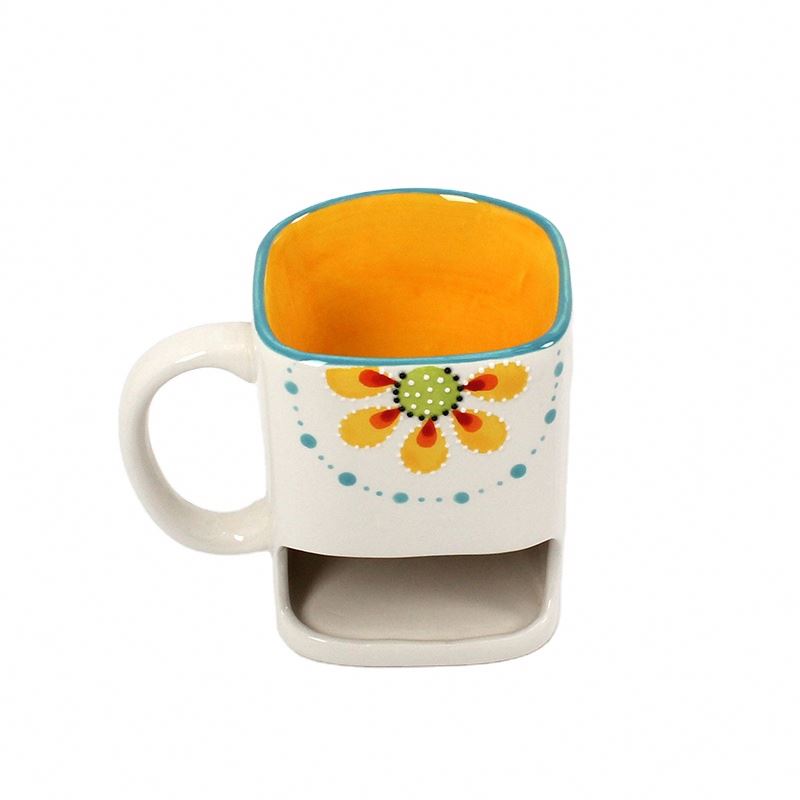 Ceramic fondue pots chocolate pot cup Haagen-Dazs ice cream pot cup cheese boiler dessert cup