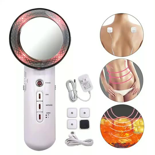 Home use women mini 3 in 1 rf ultrasonic 3d body slimming machine