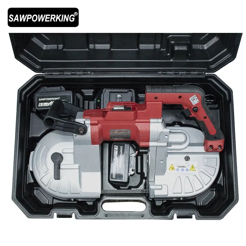 Ленточная пила по металлу с литий-ионным аккумулятором SAWPOWERKING 4-1/2 ''18 в