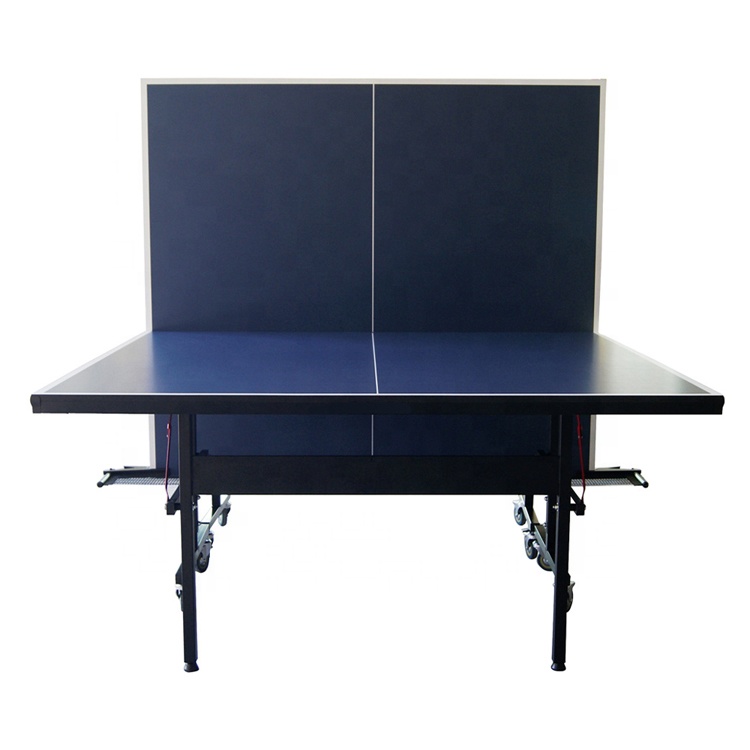 Best-selling standard table tennis training equipment 15mm 18mm 25mm choosable oem foldable moveable wheel ping pong tables