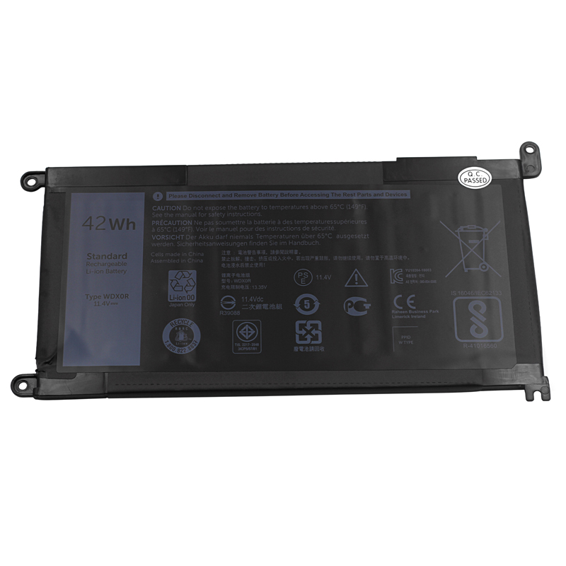 11.4V Laptop Battery WDXOR WDX0R For Dell Dell Inspiron 13 7368 5378 17 5767 5765 Latitude 3180 3189 15MF PRO-1508 CYMGM 42Wh
