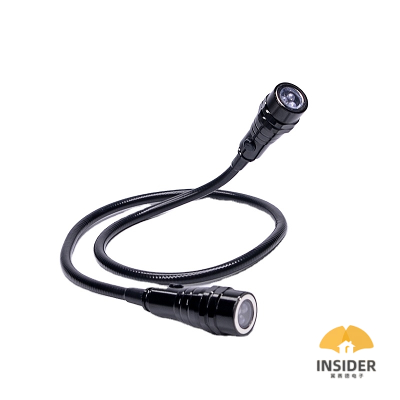 handle free portable flexible neck lamp material booking reading light