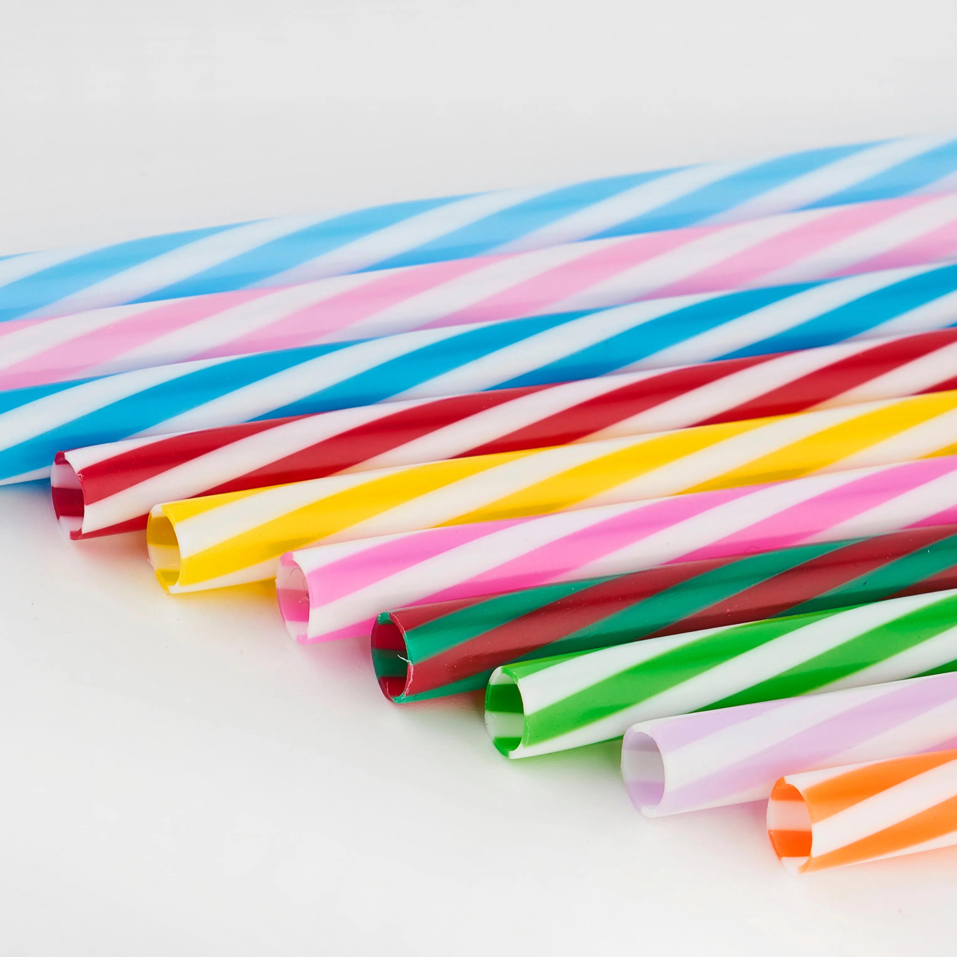 Reusable BlingBling PETG Colour Plastic Straw Reusable Drinking Straws Plastic Glitter Straws