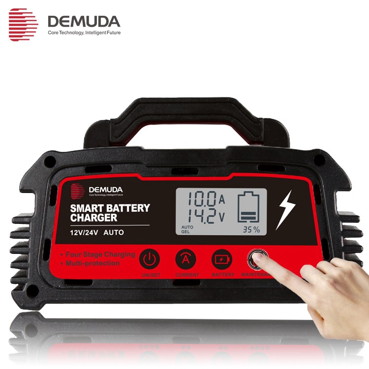 Fast Charging 12V 24V Automotive Repair Smart Maintainer Trickle Charger 5A 10A Car Battery Charger for Lead Acid Battery