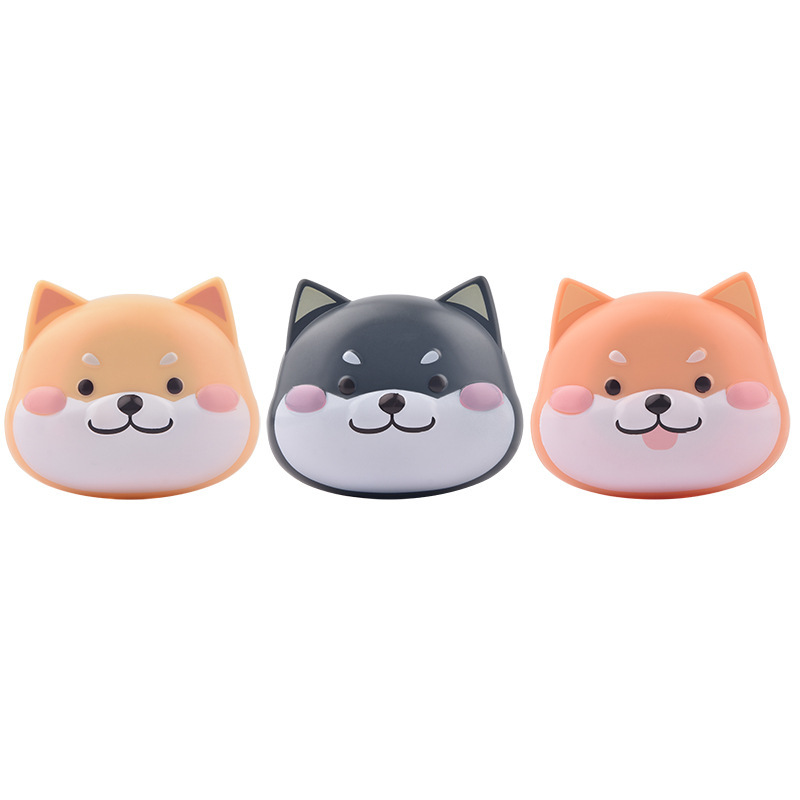 The new Shiba Inu shaped contact lens comes with a mirror, a cute three-dimensional cartoon, and a portable plastic case