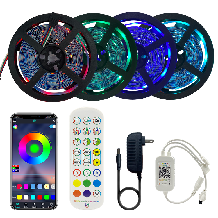 Top RGB LED Home Room Beds Decor Strip Lights TV Background Lighting Strips Christmas Lights