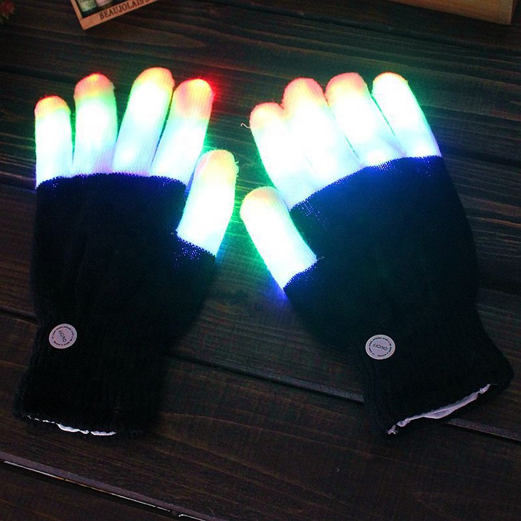 OP-S светодиодные светящиеся перчатки Led Красочный Световой Производительность перчатки Светодиодные индикаторы мигают перчатки