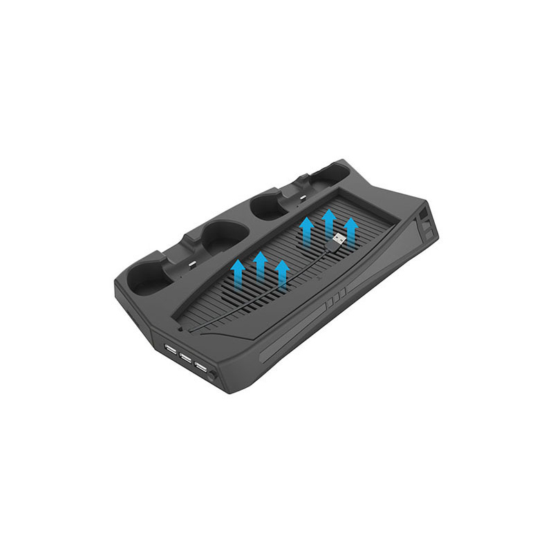 Многофункциональный вертикальный 3 USB концентратор ps5 охлаждающий вентилятор подставка с зарядным устройством
