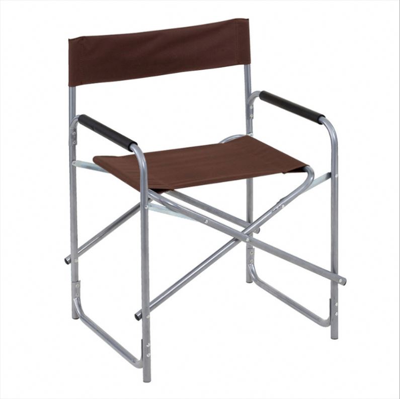 Metal 3 Position Adjustable Outdoor Relax Reclining Folding Camping Chair With Armrest