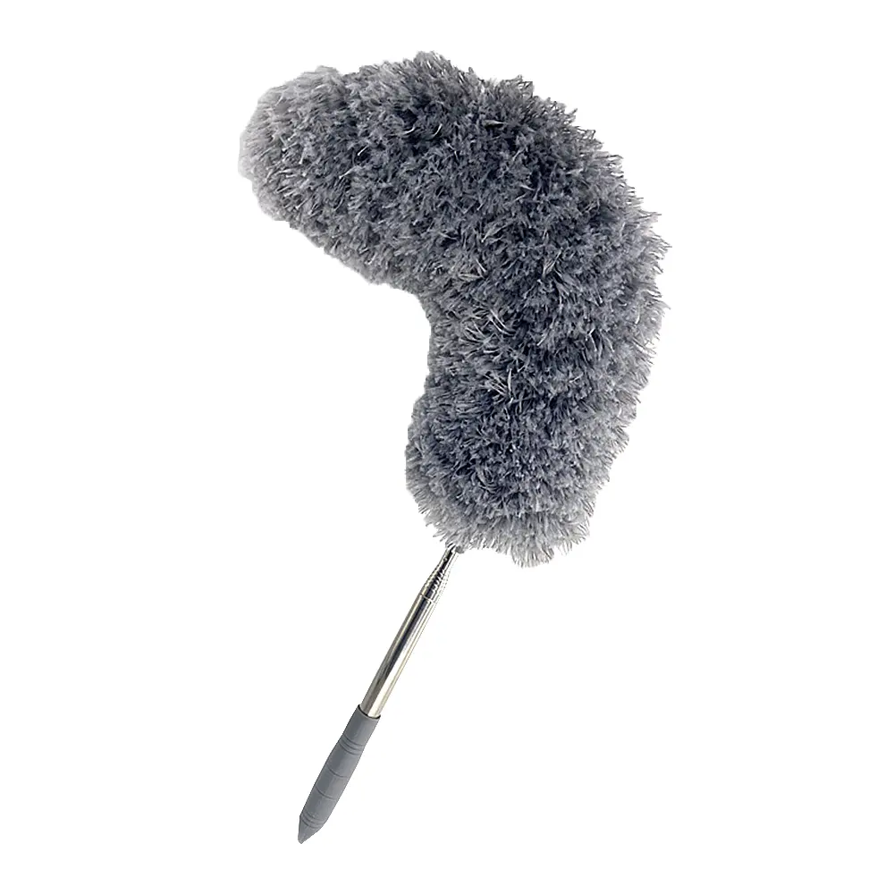 Stainless Steel Rod Kitchen Microfiber Brush Extendable Hand Dust Dusters For Cleaning