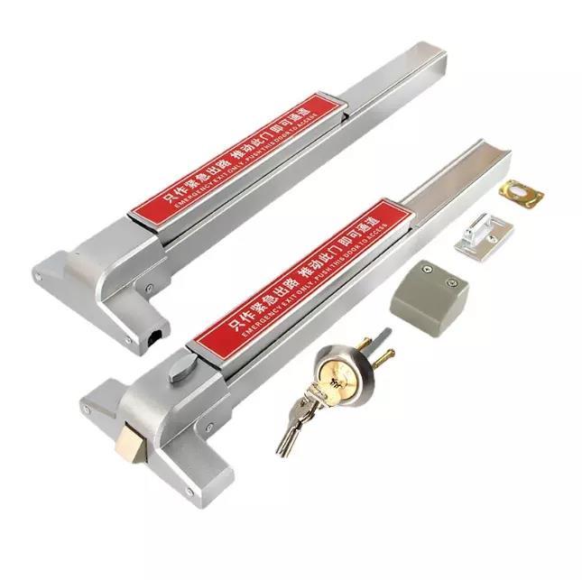 KTWE Emergency Fire Escape Door Panic Exit Device Stainless Steel 304 Fire Door Push Bar Lock Commercial Single Double Door