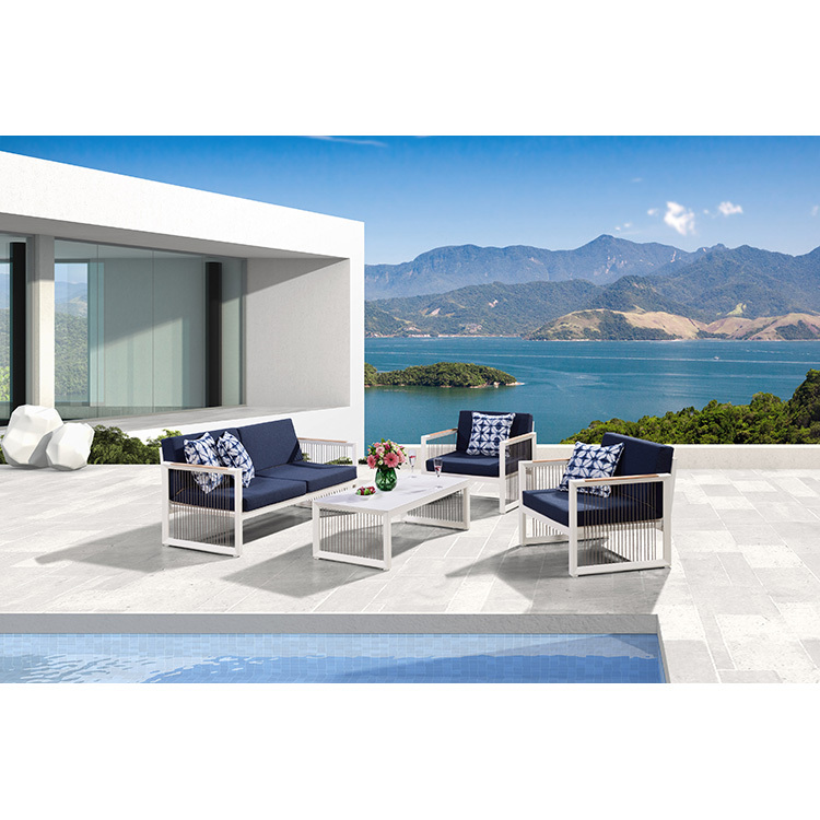 Wholesale Luxury Leisure Aluminum Garden Set Outdoor Sofa Garden Modern Patio Furniture Sets