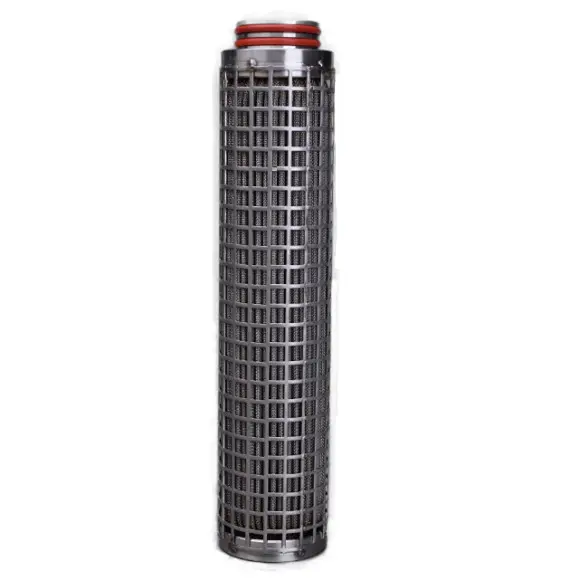 [TS Filter]10 Micron Stainless Steel 316L Mesh Pleated Filter Cartridge for Distilled Alcohol Filtration Whisky Vodka