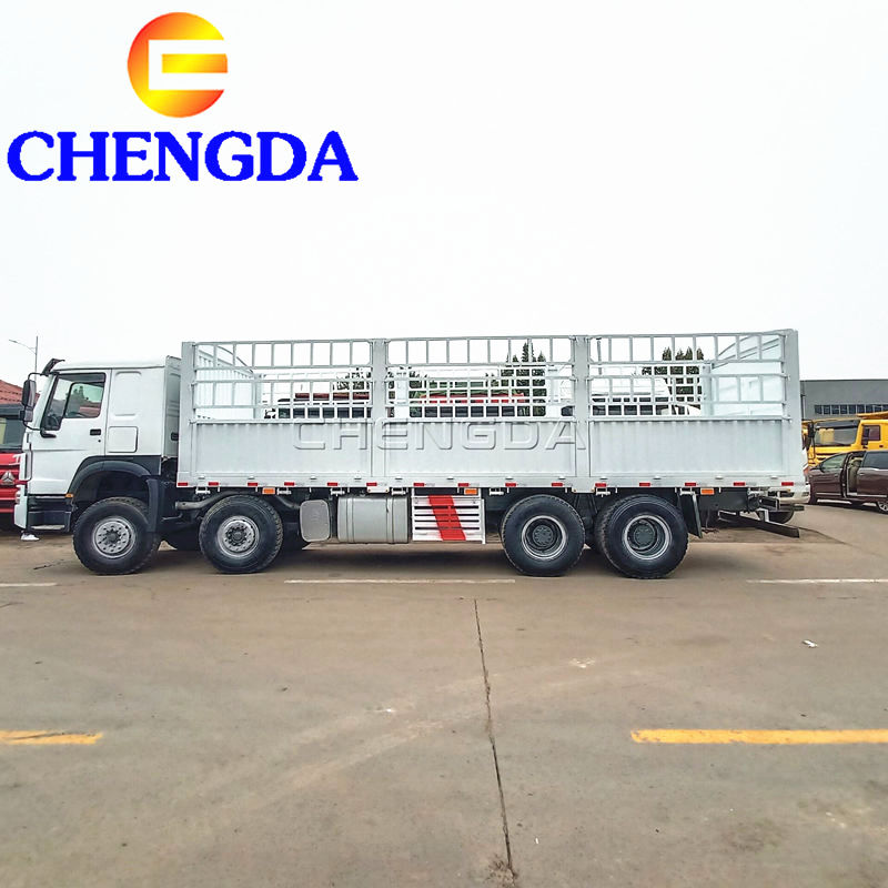 Hot sale Good Quality Sinotruk 371hp HOWO 8X4 12 Wheeler cargo truck trailer flat bed truck