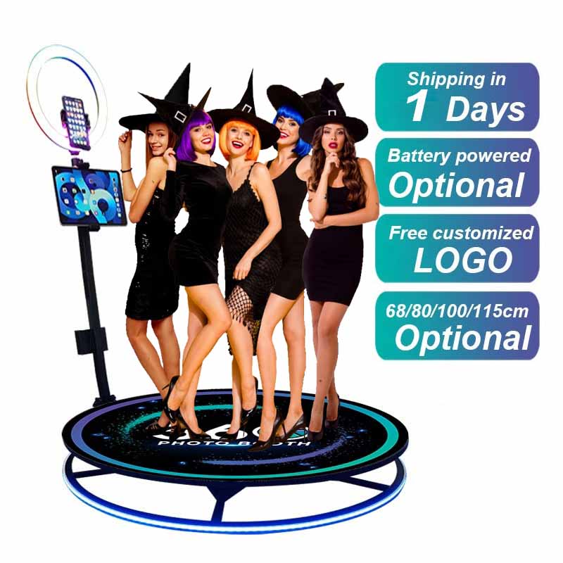 Oux Бесплатная персонализированным изготовленным на заказ логосом Ipad Photo Booth 360 градусов Спиннер Фотокабины для женщин модная Свадебная вечеринка ювелирные изделия для свадебной вечеринки